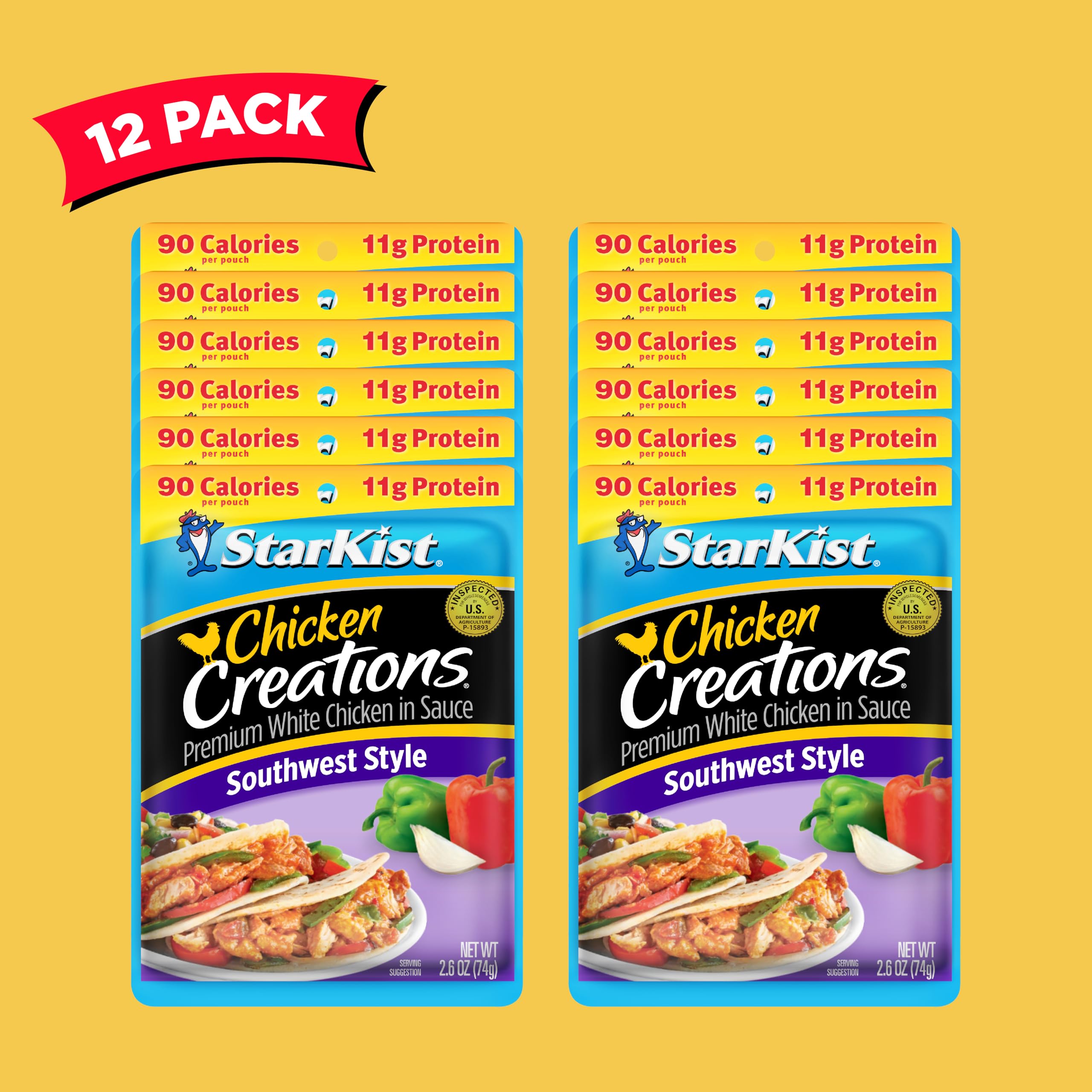 StarKist Southwest Style chicken on a tortilla for tacos and wraps