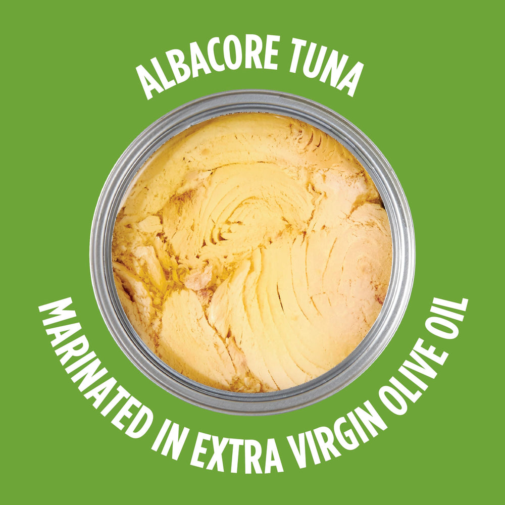 StarKist E.V.O.O. tuna stored in pantry for easy access
