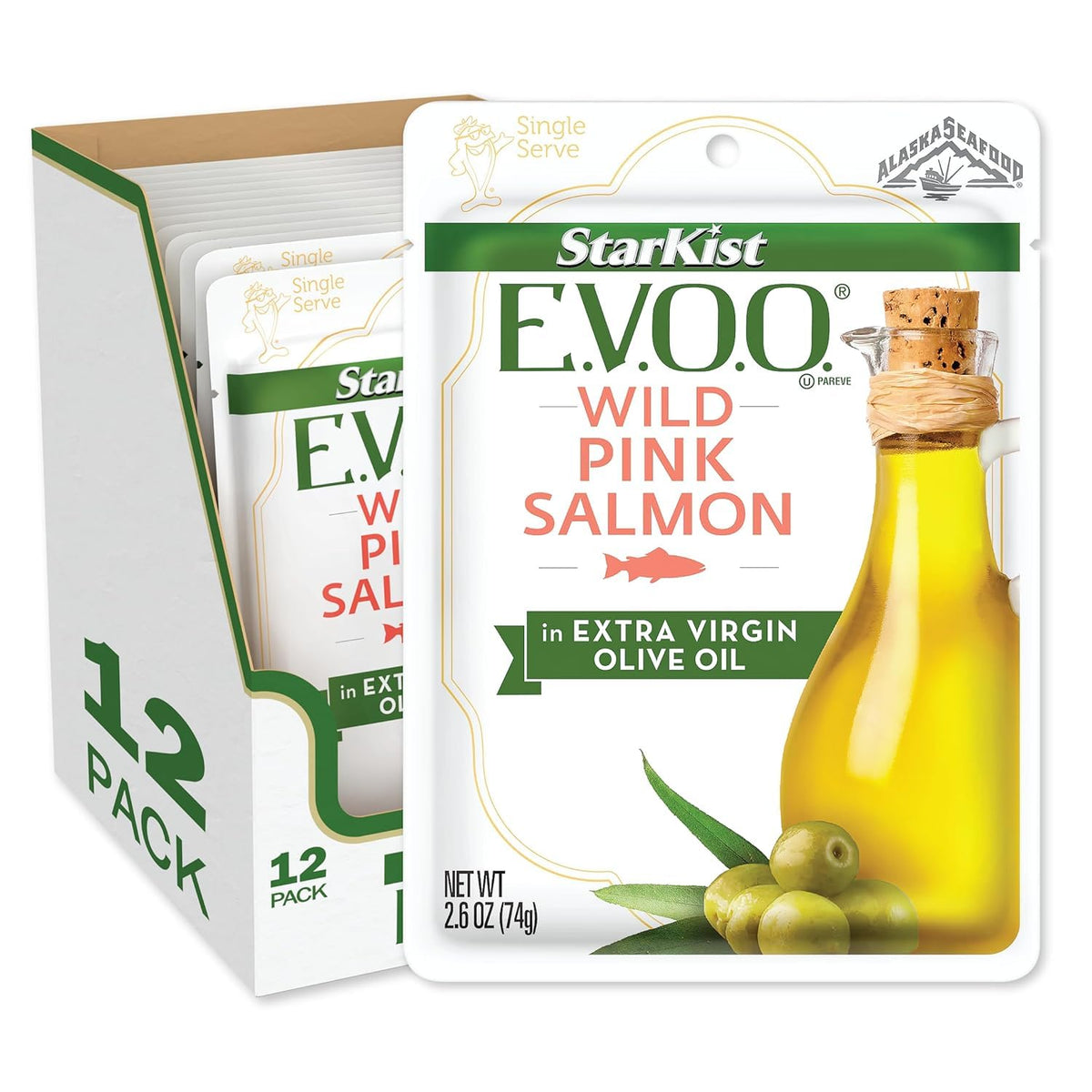 StarKist E.V.O.O. wild-caught pink salmon pouch for quick, protein-packed meals