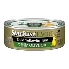 StarKist E.V.O.O. Yellowfin Tuna with crackers, easy snack option.