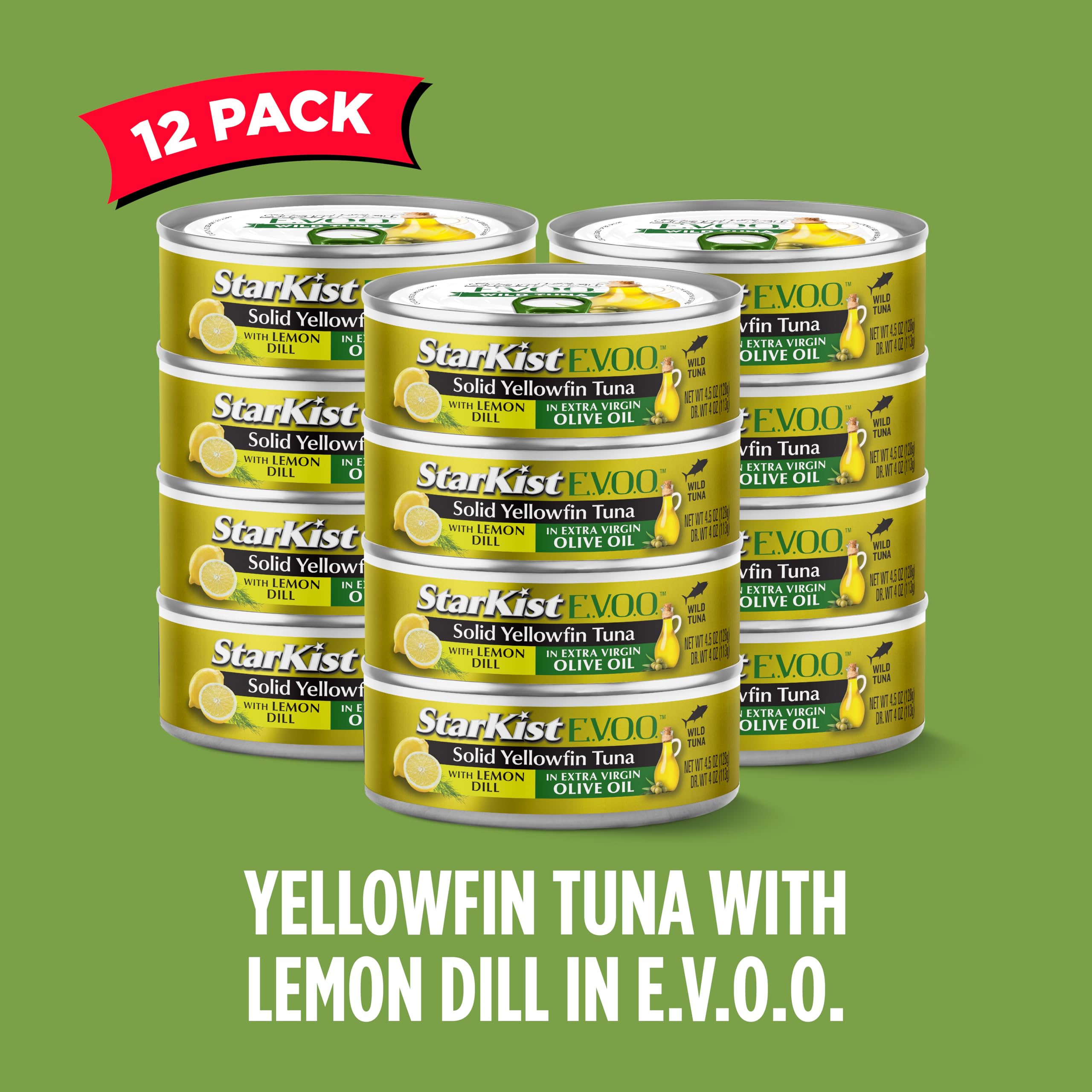 StarKist E.V.O.O. Yellowfin tuna on crackers for quick snack.
