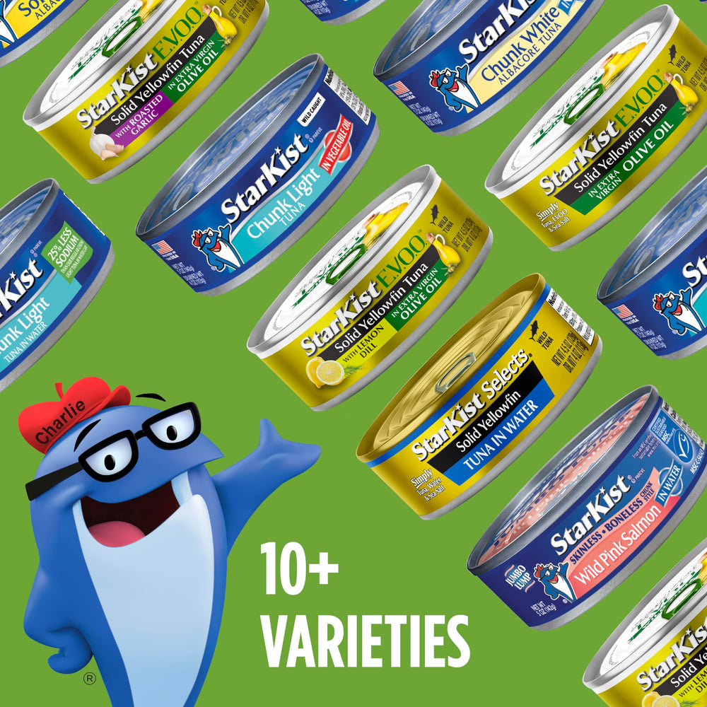 StarKist E.V.O.O. Yellowfin Tuna is non-GMO verified.
