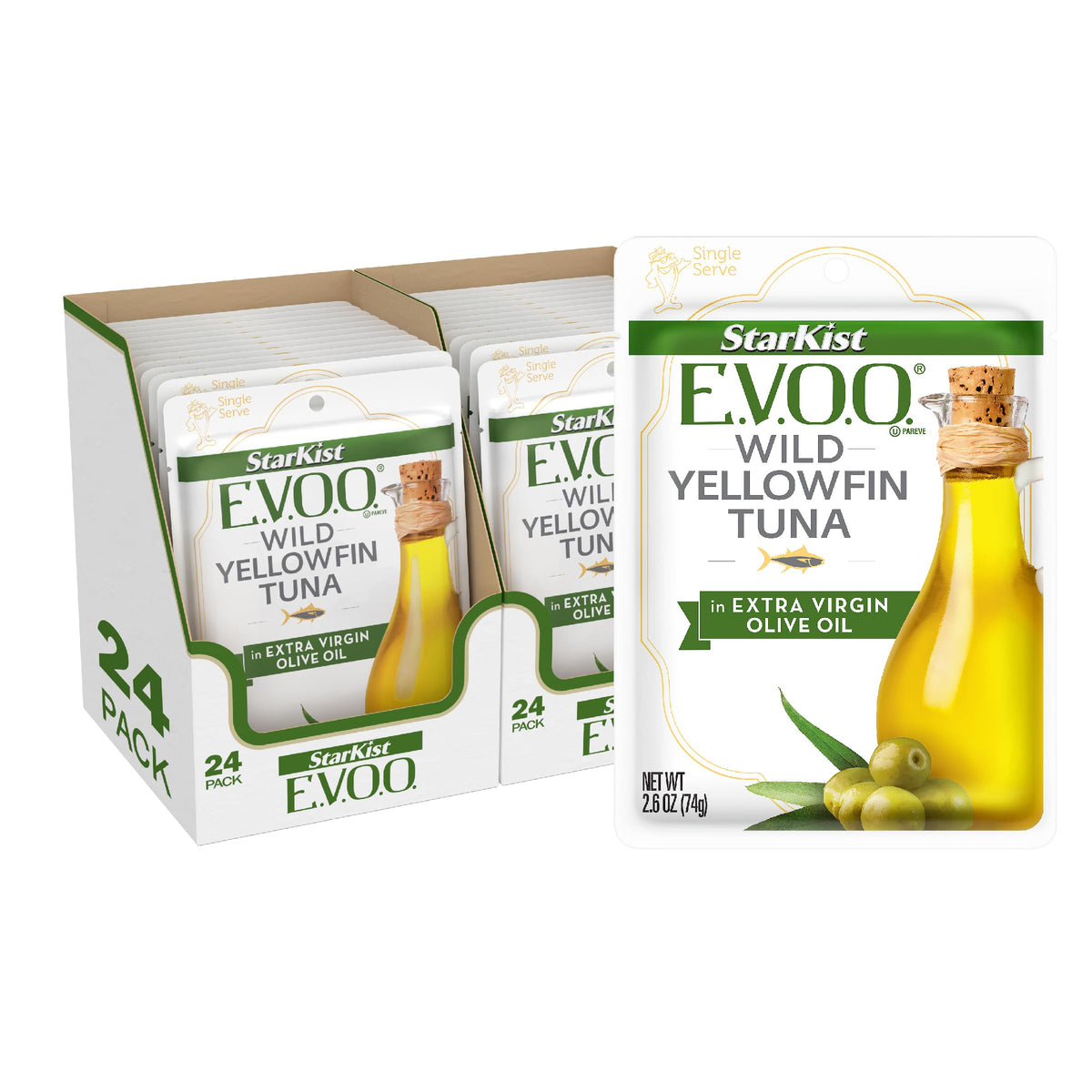 StarKist E V O O Yellowfin tuna in olive oil pouch for salads