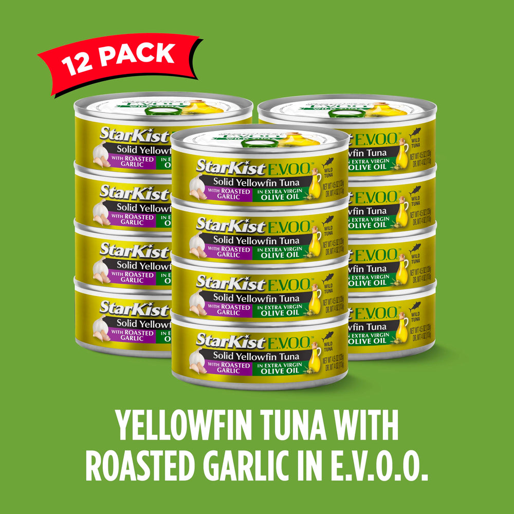 StarKist E.V.O.O. Yellowfin tuna on bread for a satisfying sandwich.