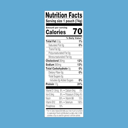 Gluten-free and kosher StarKist tuna pouch in open packaging