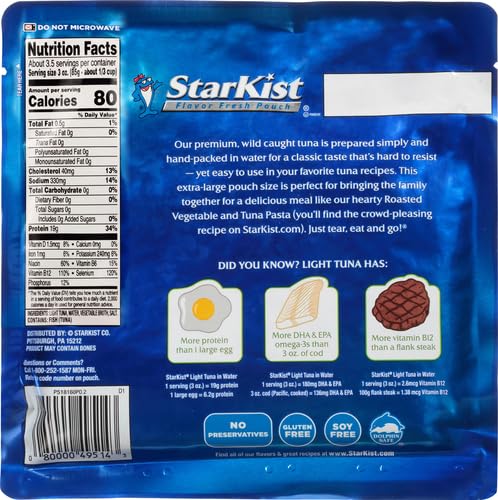 Gluten-free and soy-free StarKist option fits many diets.