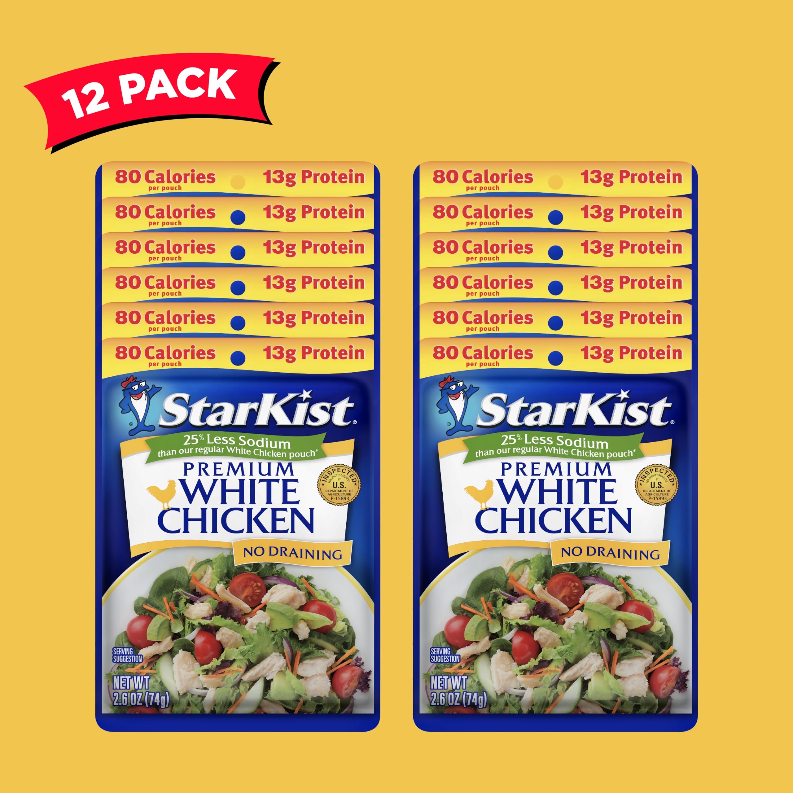 StarKist 13 g protein per pouch for a protein rich option.