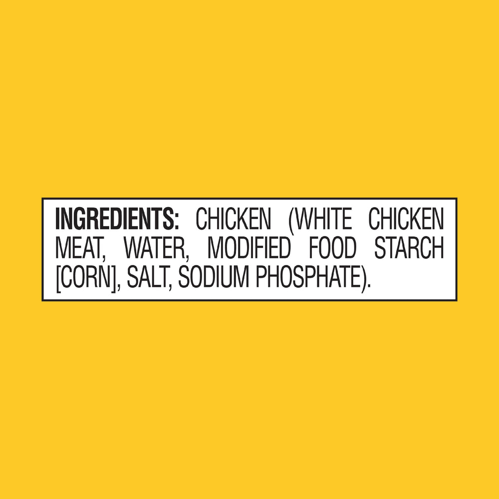 StarKist Less Sodium Premium White Chicken pouch no-drain design, easy access.
