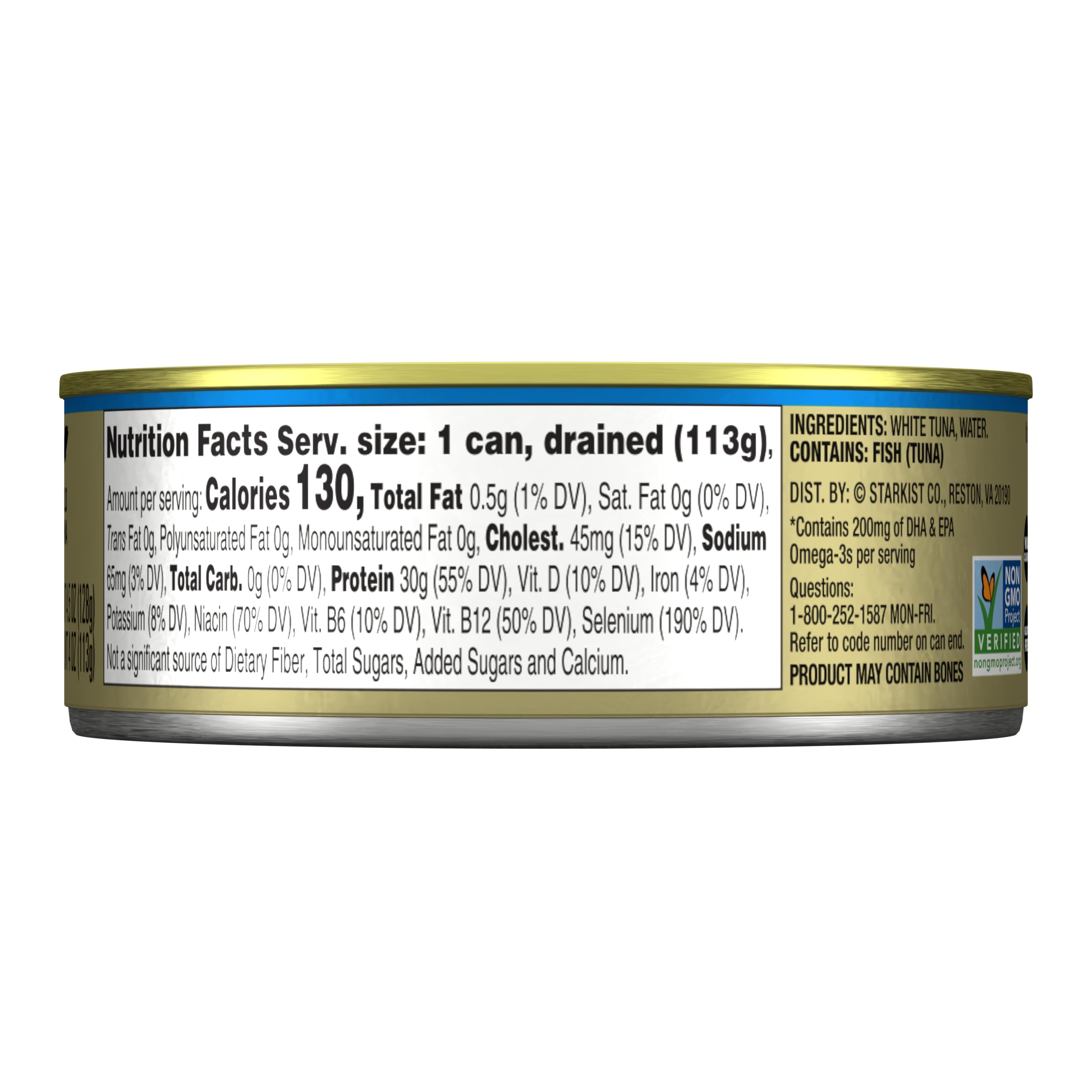 StarKist No Salt Added tuna can label, low-sodium meal choice.
