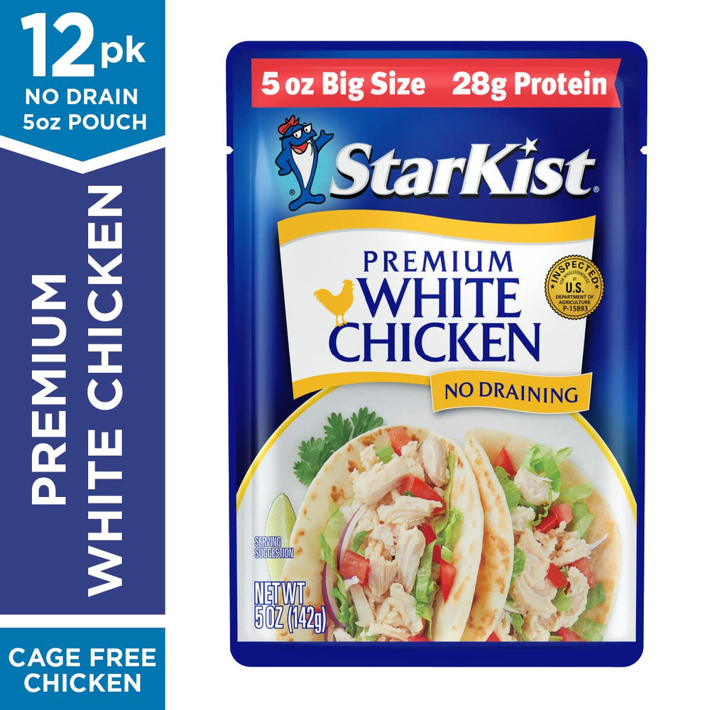 StarKist Premium White Chicken adds protein to buffalo chicken quesadillas.