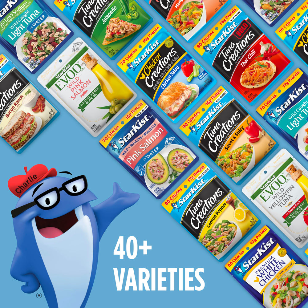 StarKist 17g protein per serving supports active snacking.