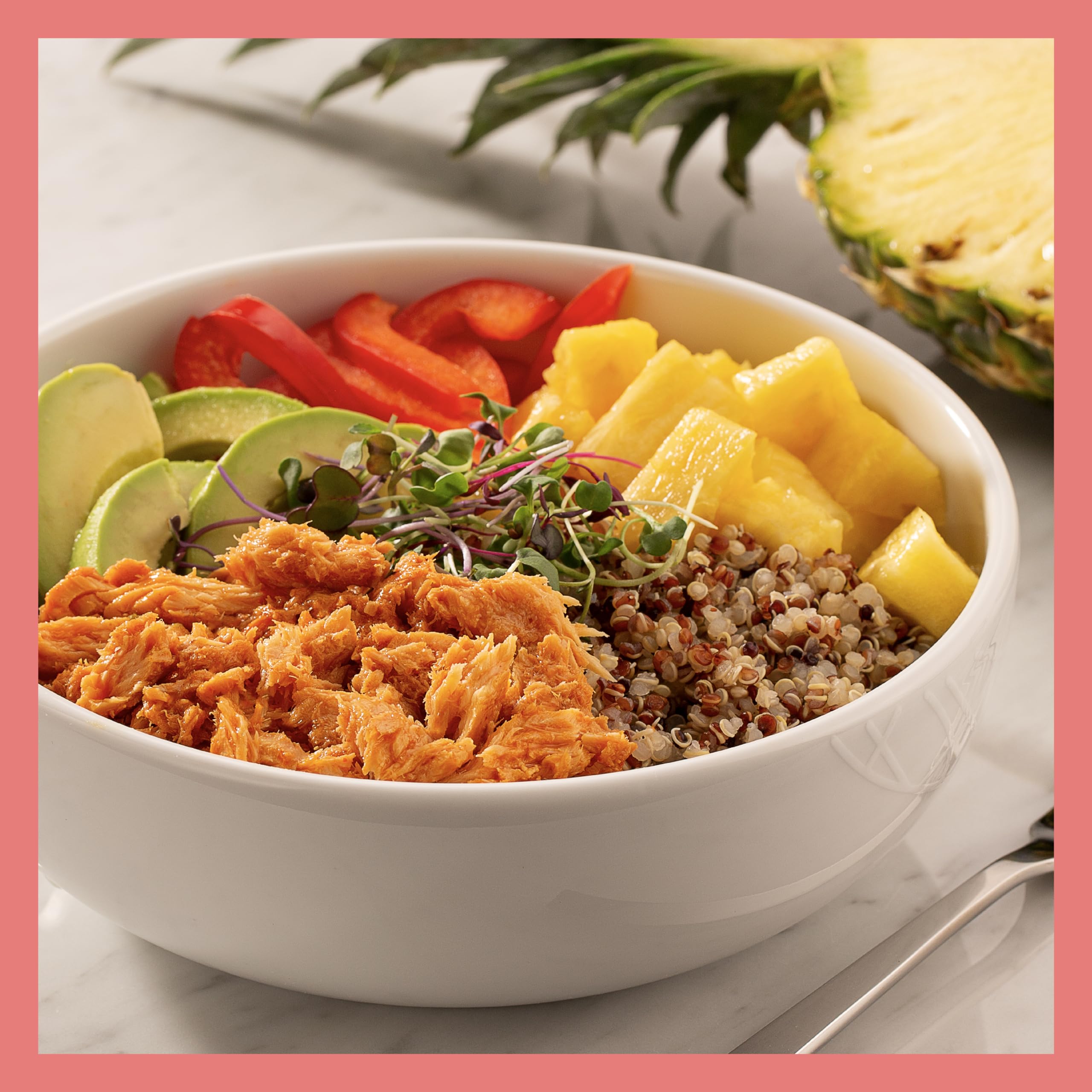 StarKist Mango Chipotle pouch in lunchbox, ready to eat anywhere.