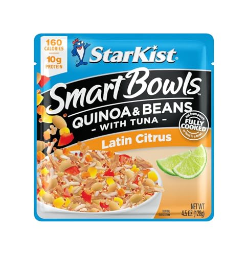 Nutrition facts for StarKist Smart Bowls Latin Citrus: 10g protein, 5g fiber