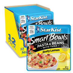 StarKist Smart Bowls Zesty Lemon pouch with tuna and pasta, ideal for on-the-go meals.