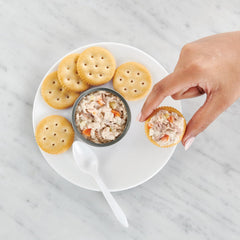 StarKist serving spoon included for mess-free serving on the go.