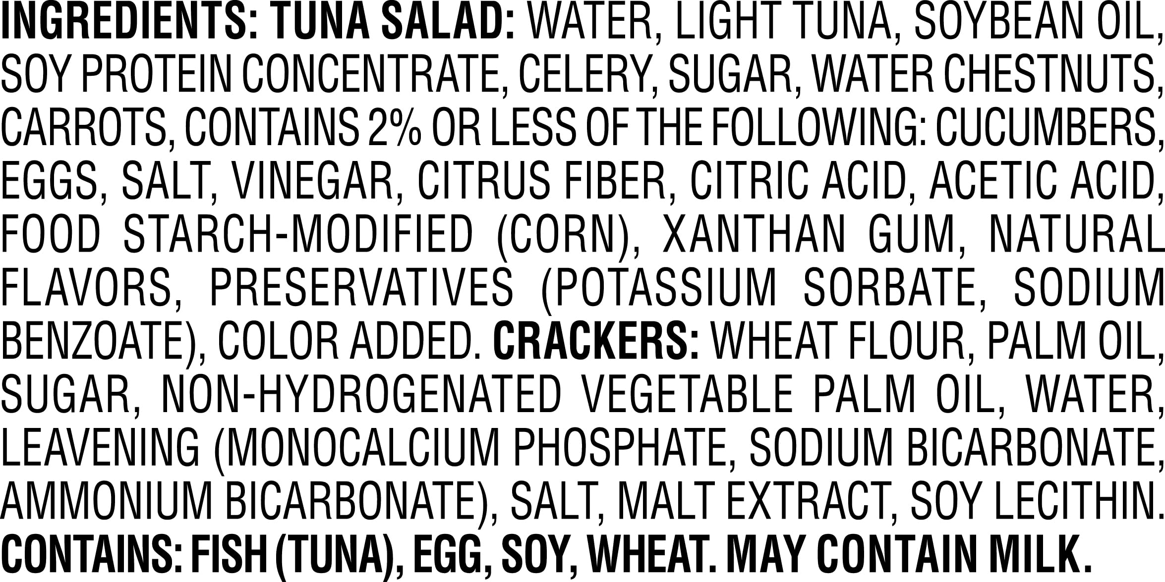 StarKist tuna salad crackers in kit offer a ready-to-eat snack.