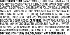 StarKist tuna salad crackers in kit offer a ready-to-eat snack.