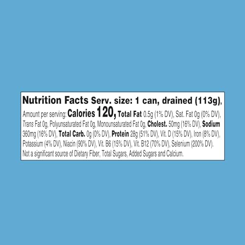 StarKist Solid Light Tuna in Water can back label; pantry-friendly packaging.