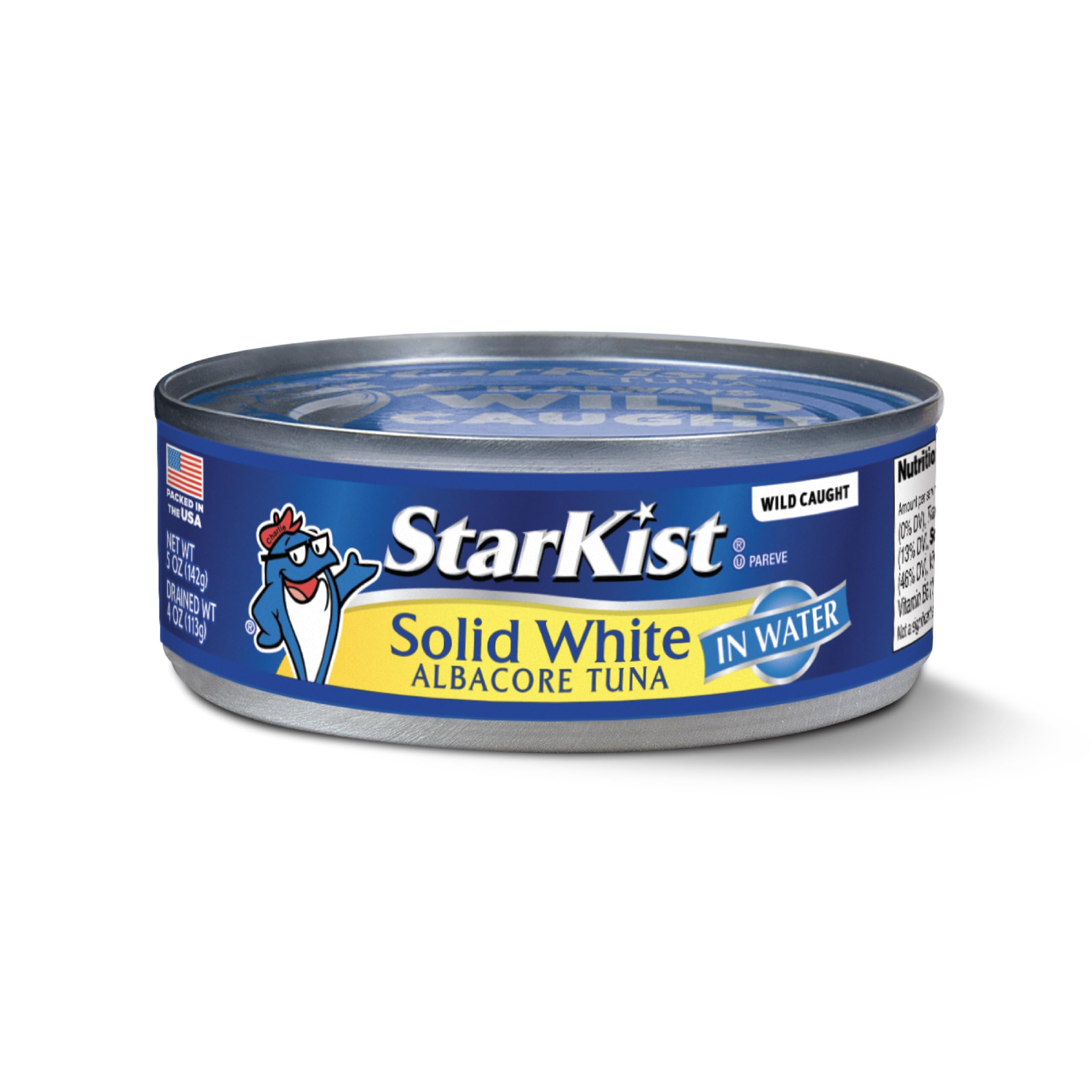 StarKist Solid White Albacore Tuna in Water can front view for quick meals