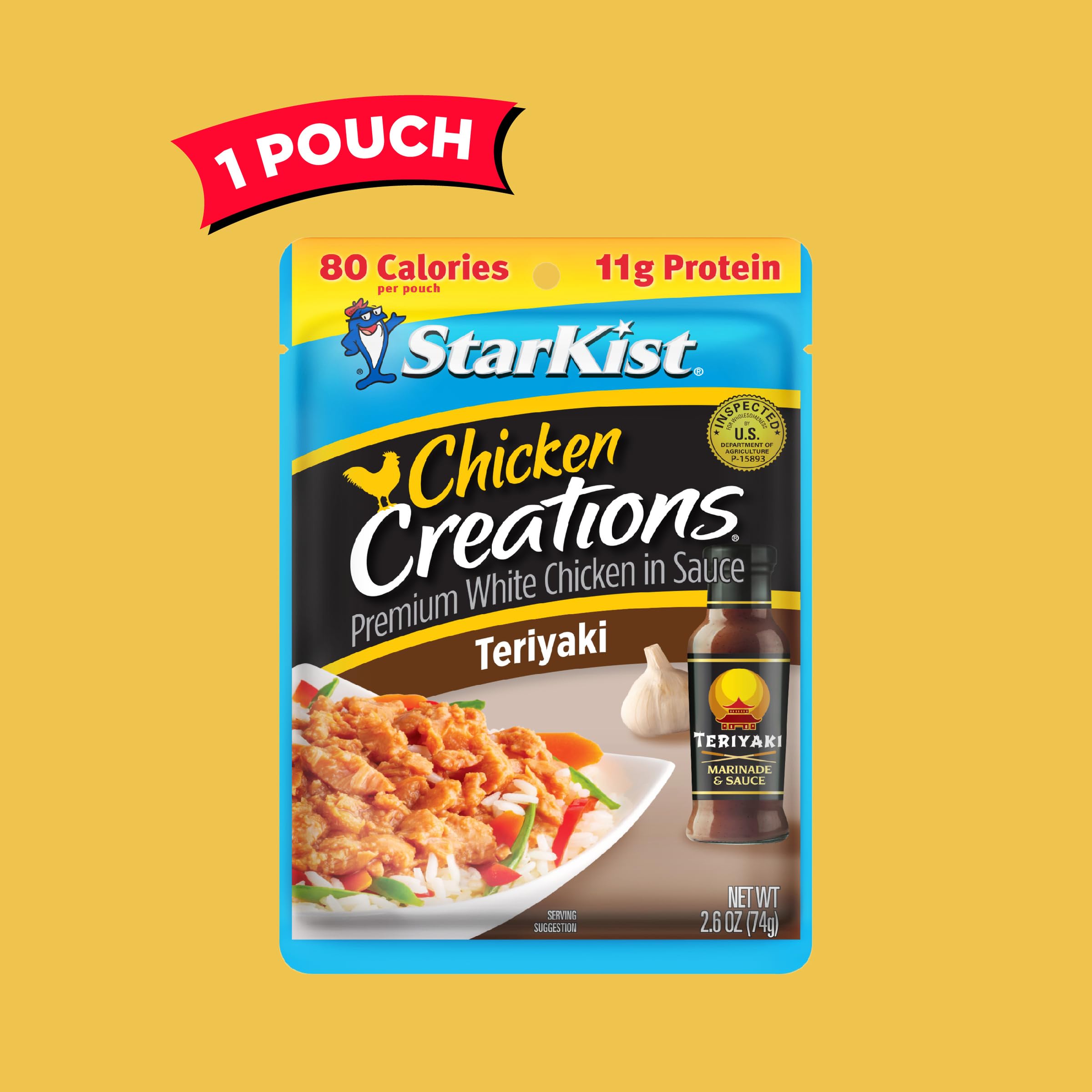 StarKist tear-and-eat pouch design for quick, mess-free snacking.