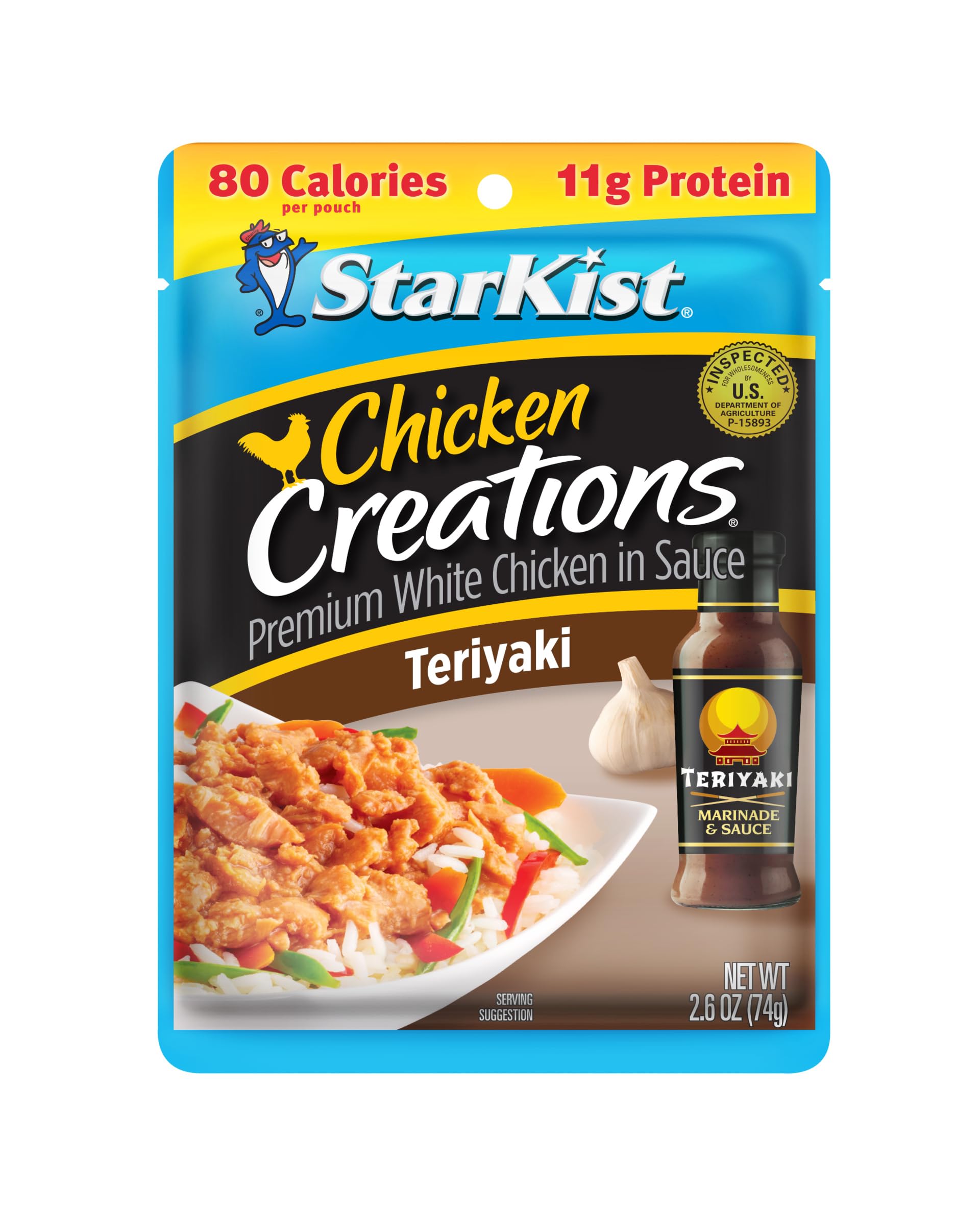 StarKist Teriyaki Chicken Pouch ready-to-eat on-the-go lunch option.