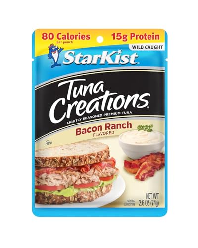 StarKist Tuna Creations Bacon Ranch pouch in a lunchbox for on-the-go meals.
