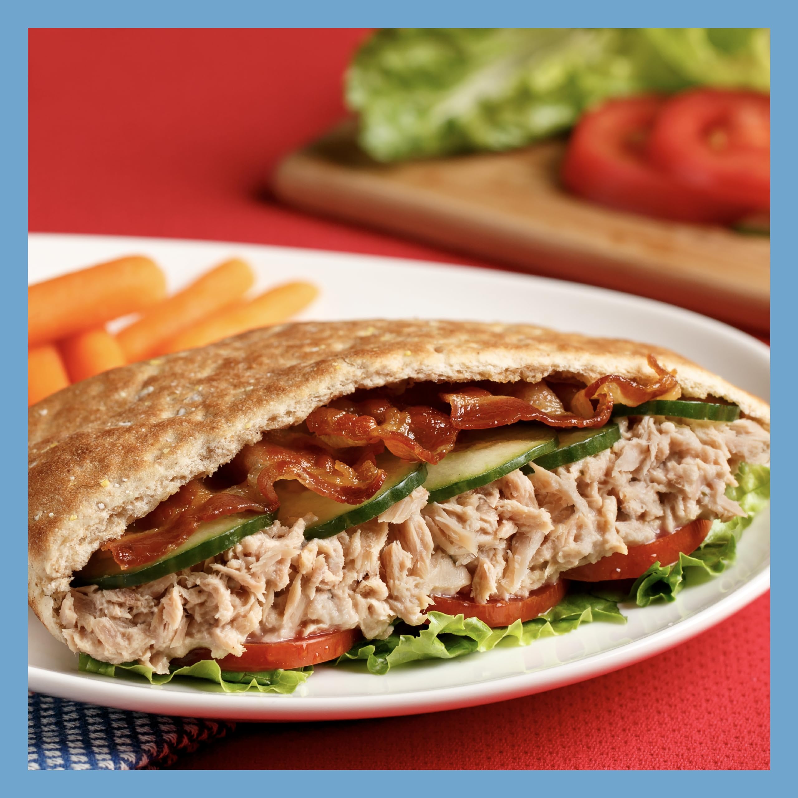 StarKist Tuna Creations Bacon Ranch pouch with a convenient on-the-go setup.