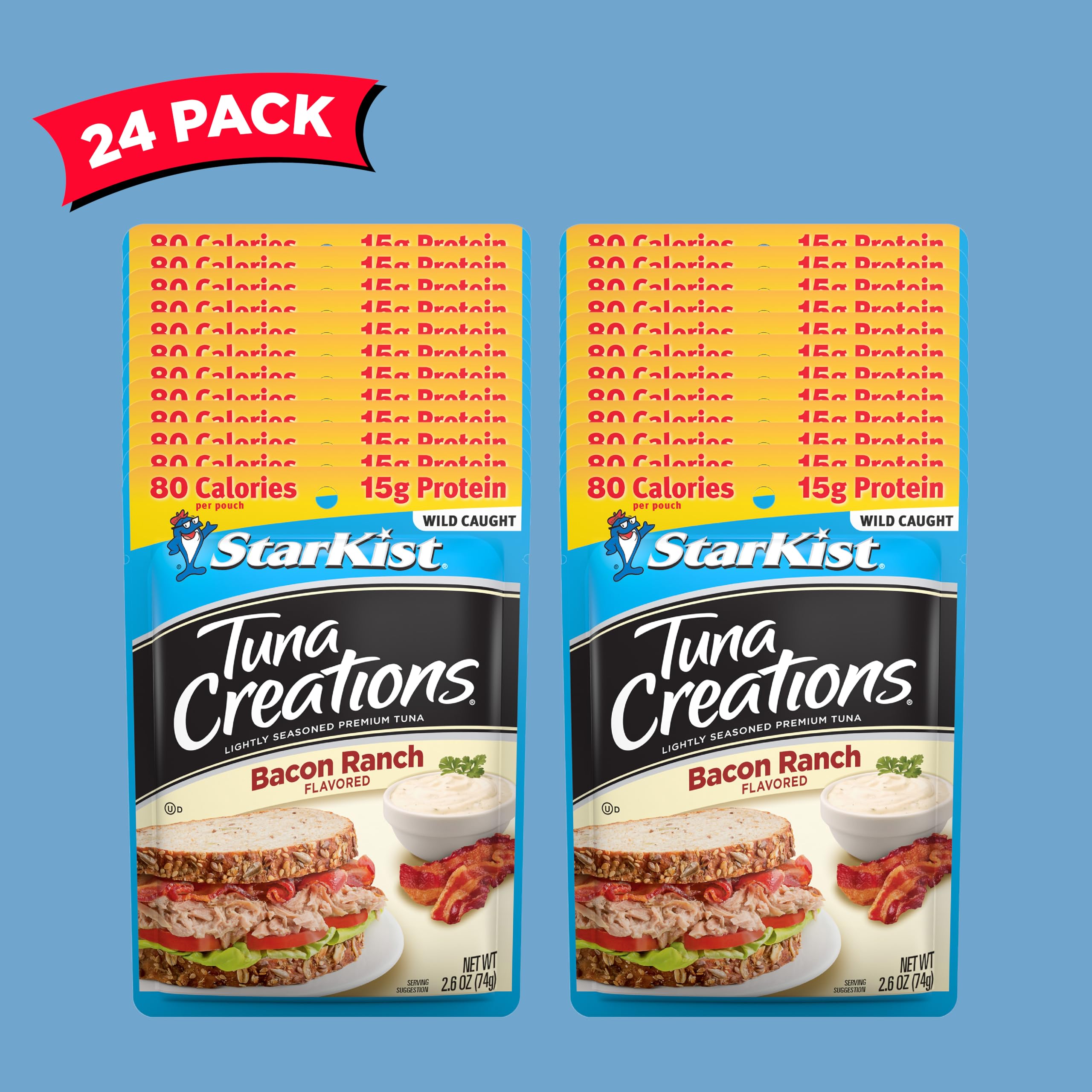 StarKist Tuna Creations Bacon Ranch pouch with a rice bowl idea.