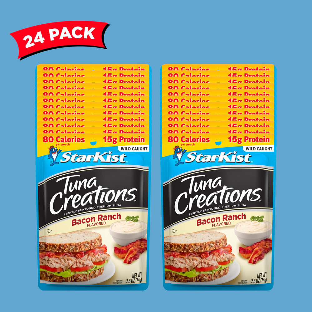 StarKist Tuna Creations Bacon Ranch pouch with a rice bowl idea.