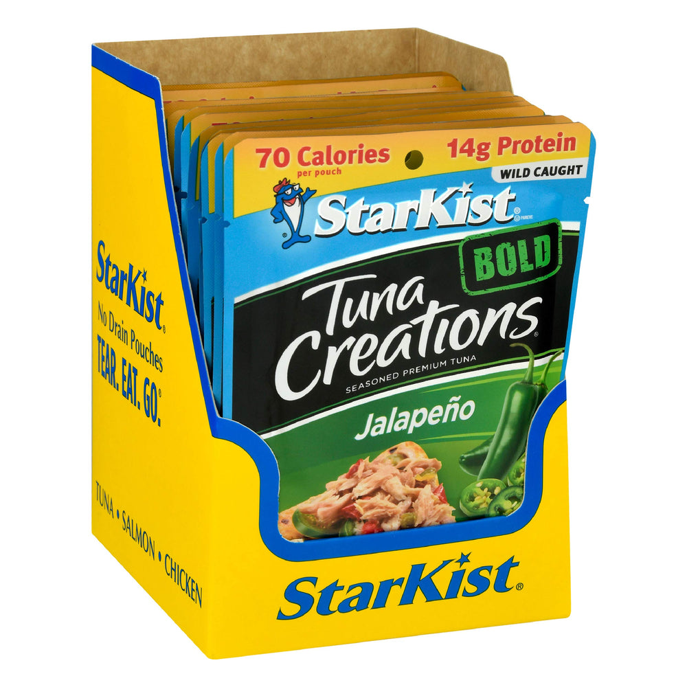 Visible jalapeño peppers in StarKist Jalapeño pouch