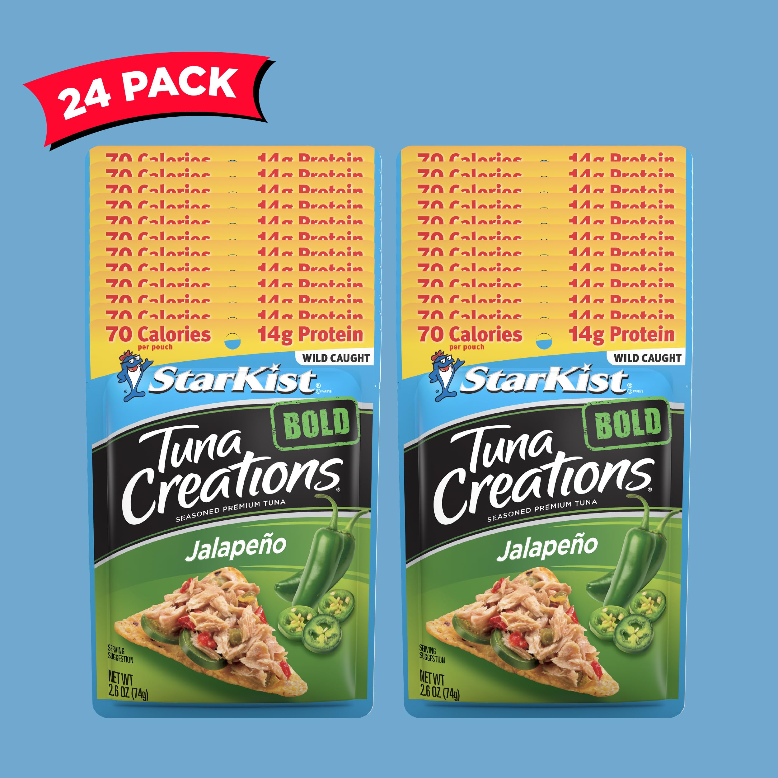 StarKist Jalapeno pouch added to a salad for a protein boost
