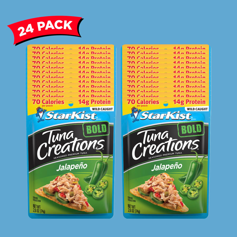 StarKist Jalapeno pouch added to a salad for a protein boost