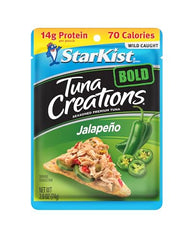 StarKist Tuna Creations Bold Jalapeño ready-to-eat pouch on sandwich