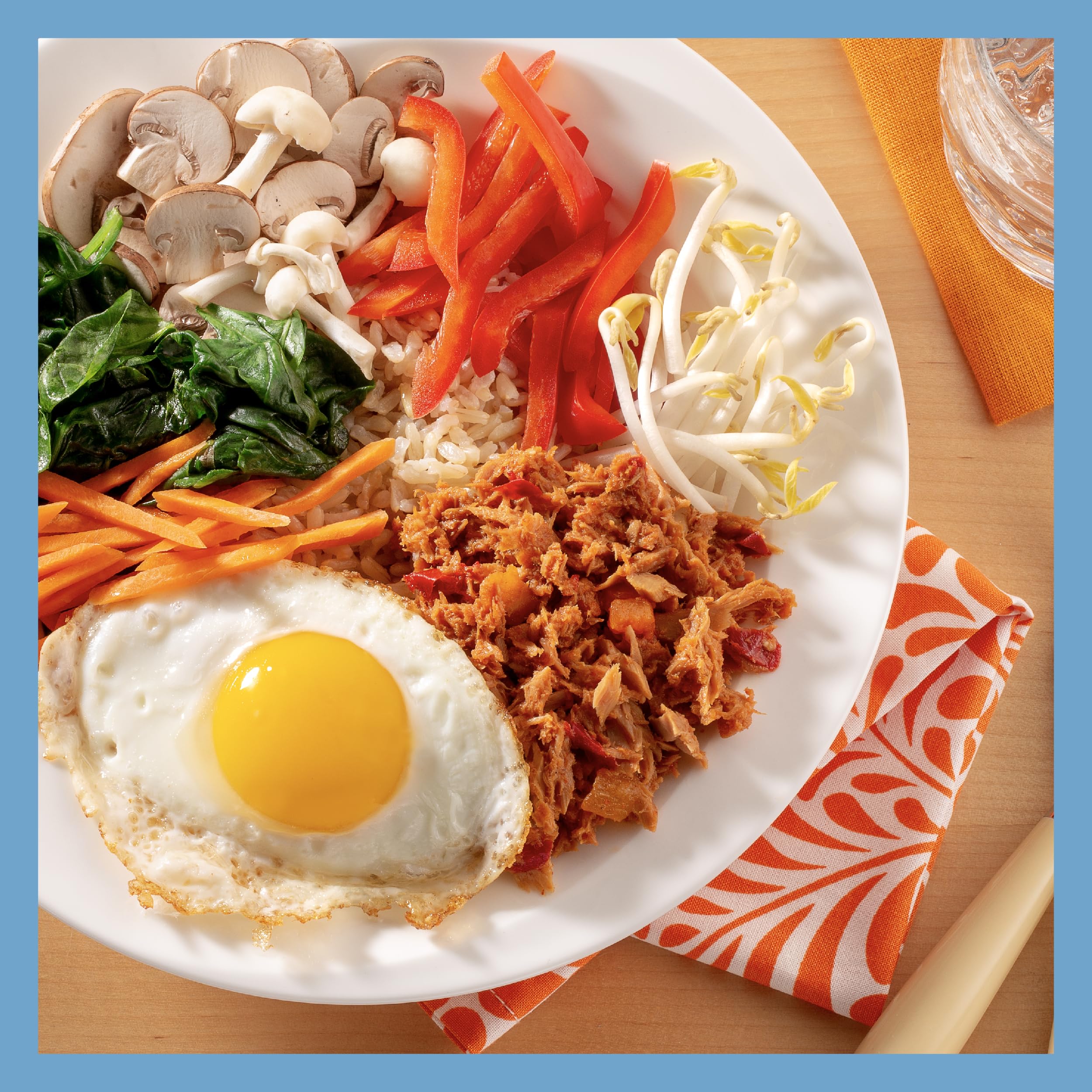 StarKist serving bowl with pasta using Bold Spicy Gochujang sauce