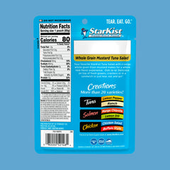 StarKist Tuna Creations pouch opened over a salad for a quick meal