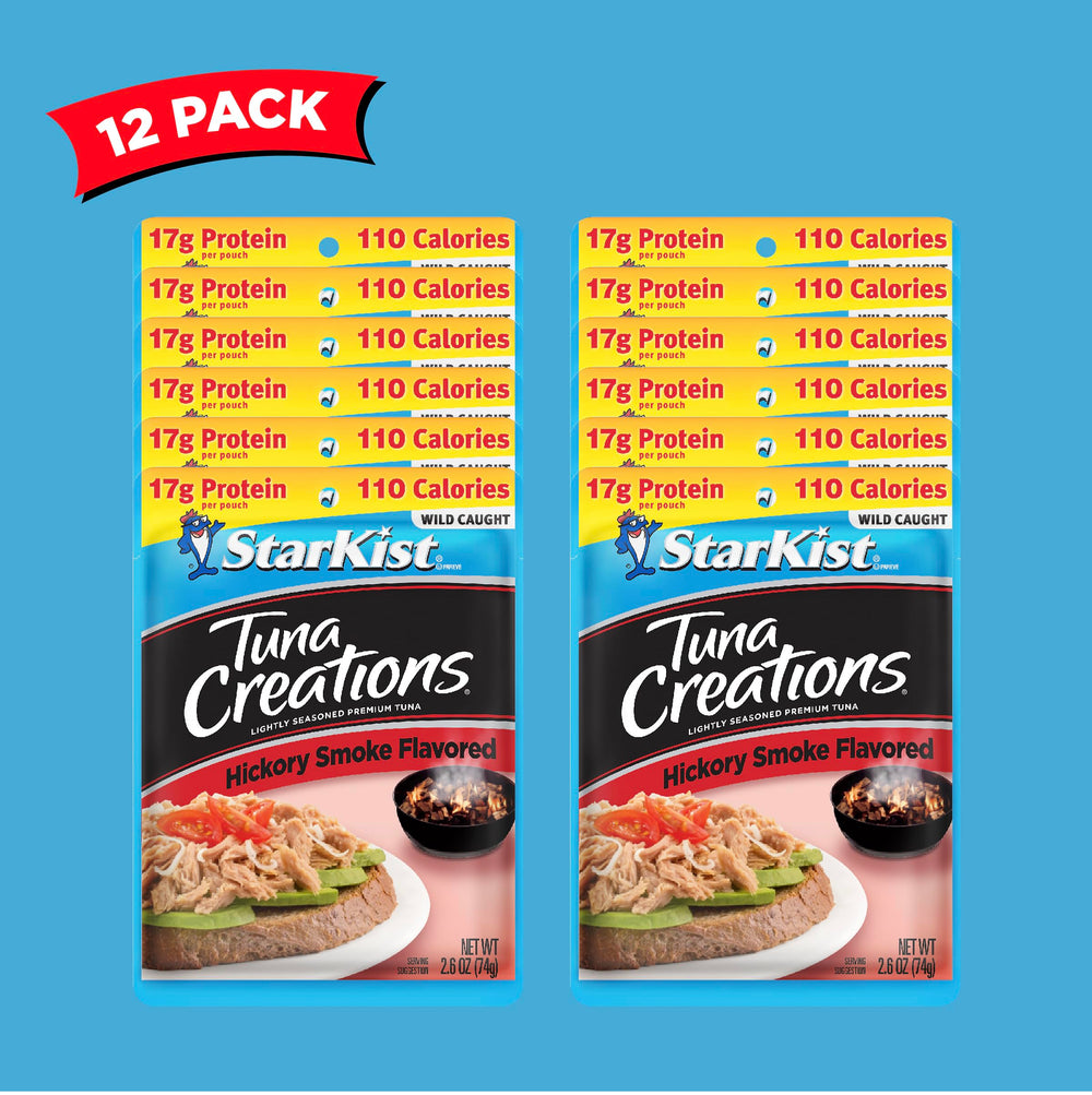 StarKist Hickory Smoked tuna pouch stored in a backpack during travel