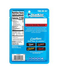 StarKist Hickory Smoked Tuna Creations pouch opened to show tear-and-eat design for on-the-go meals