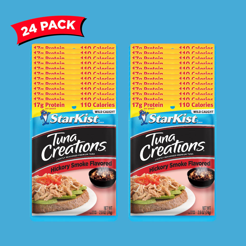 StarKist Tuna Creations Hickory Smoked pouch over a rice bowl for a protein-rich meal.
