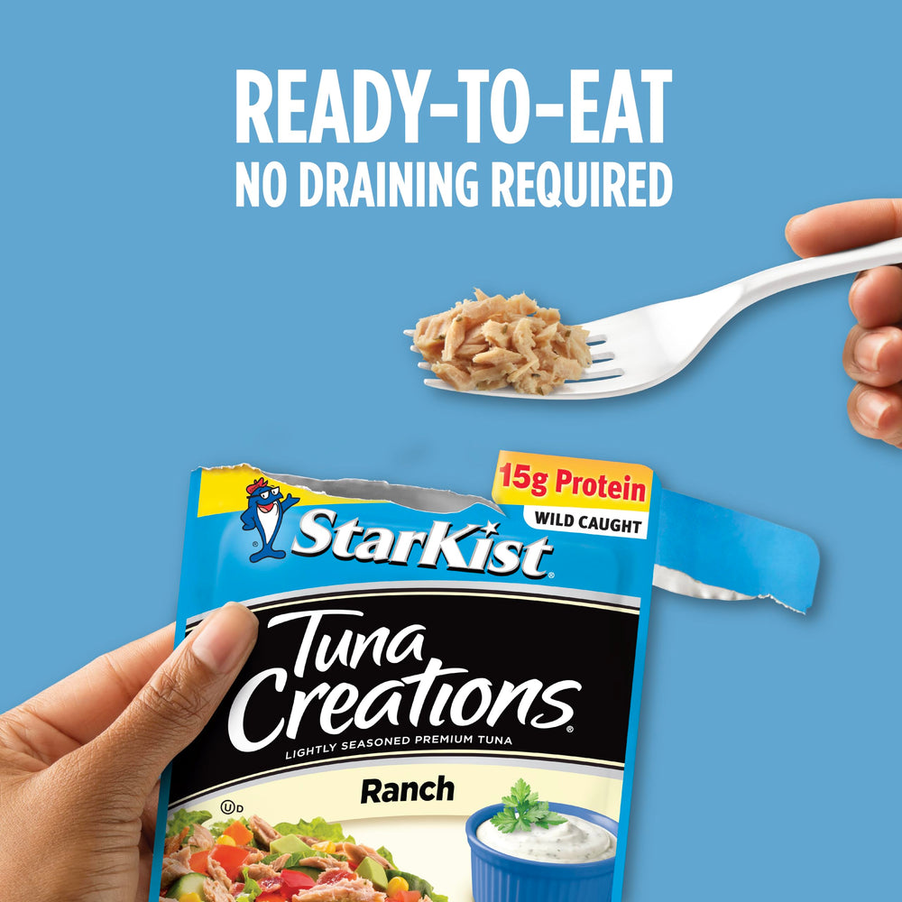 StarKist Ranch tuna with garlic and herbs, flavor-forward wrap filling.