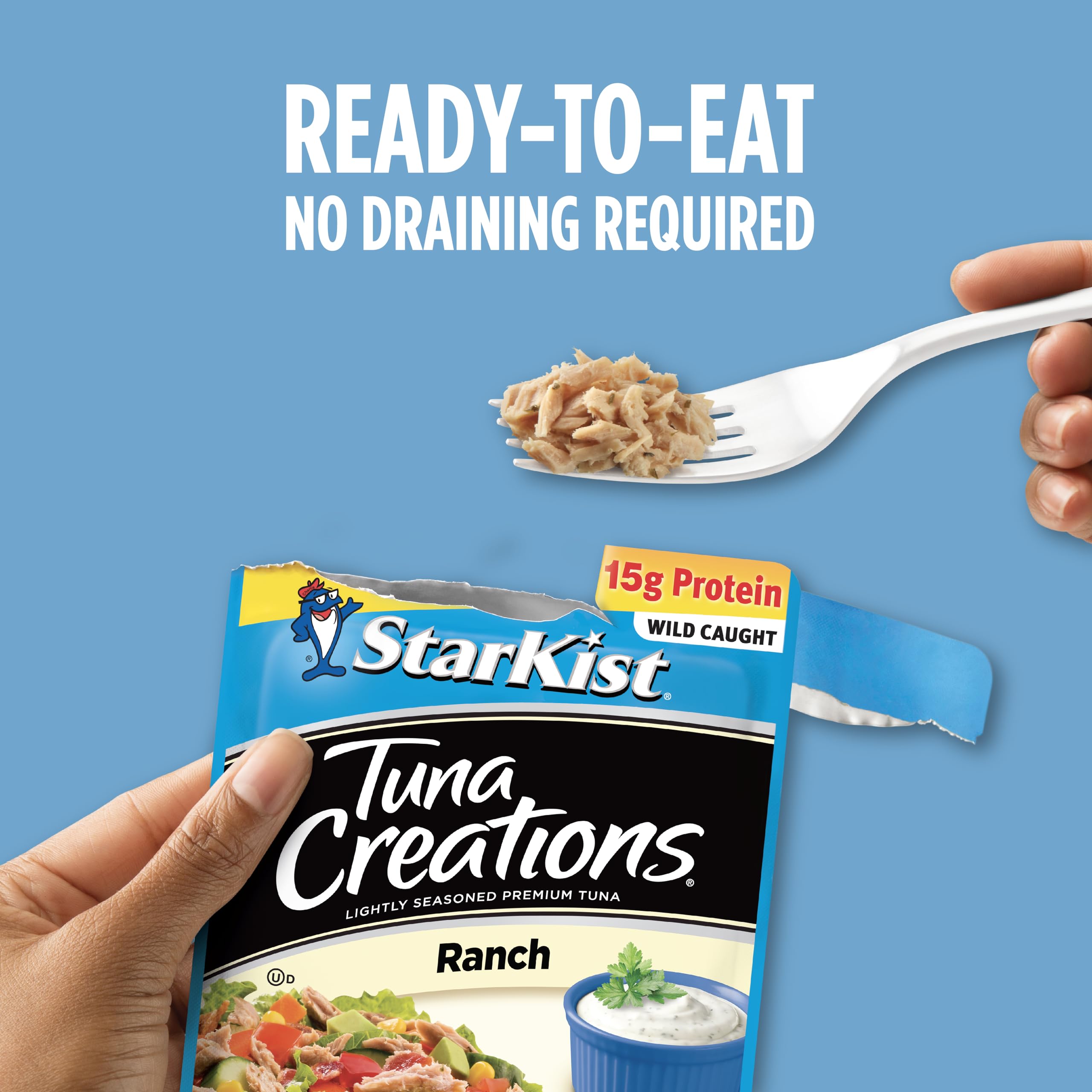 StarKist Ranch Tuna Creations used as a wrap filling for a fast meal.