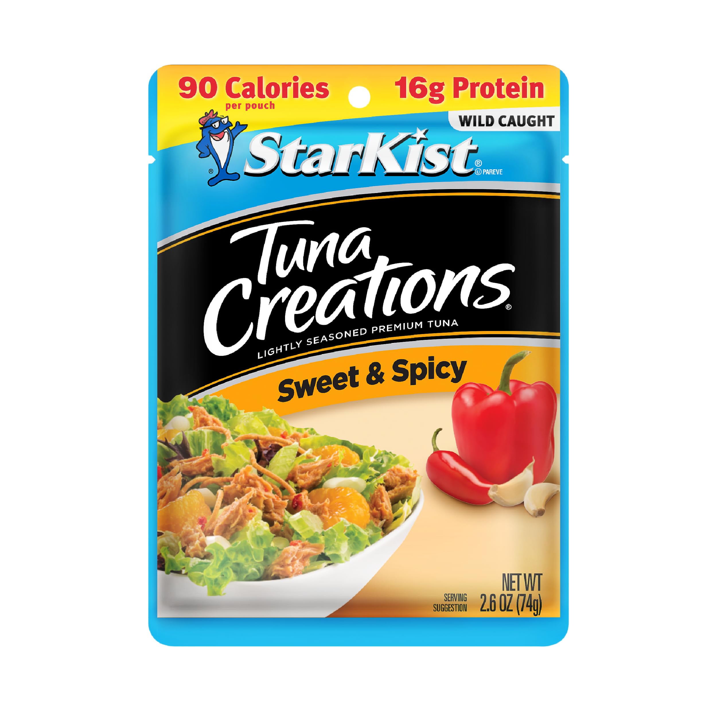 StarKist Tuna Creations Sweet and Spicy pouch exterior for quick, ready-to-eat meals.