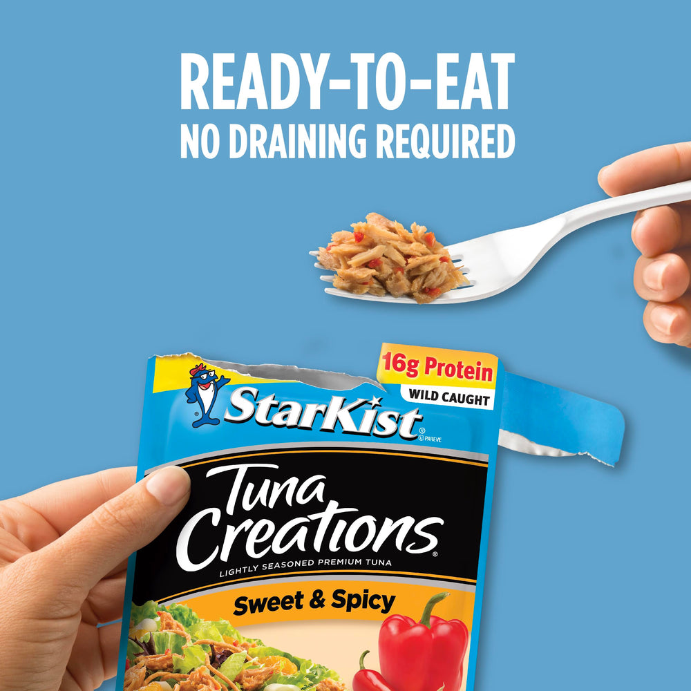 StarKist Sweet & Spicy tuna topping a salad or wrap