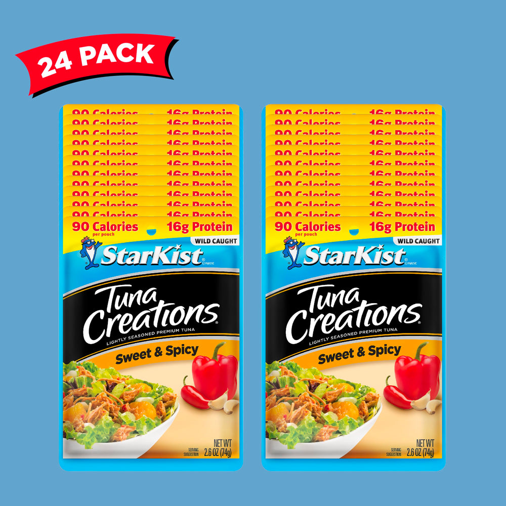 StarKist Tuna Creations pouch in a travel bag for on-the-go protein