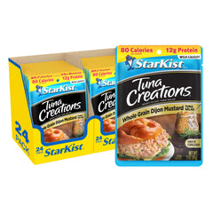 StarKist Tuna Creations whole grain Dijon pouch front view ready to eat protein snack