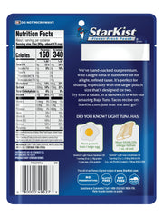 StarKist tuna pouch in hand, portable lunch option.