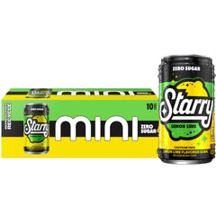 Starry mini cans offer a crisp lemon-lime burst in a portable package.