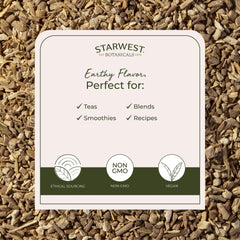 Starwest Botanicals Ashwagandha root tea infusion enriches daily rituals with natural warmth.