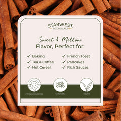 Starwest cinnamon sticks ready to enhance cooking and baking projects