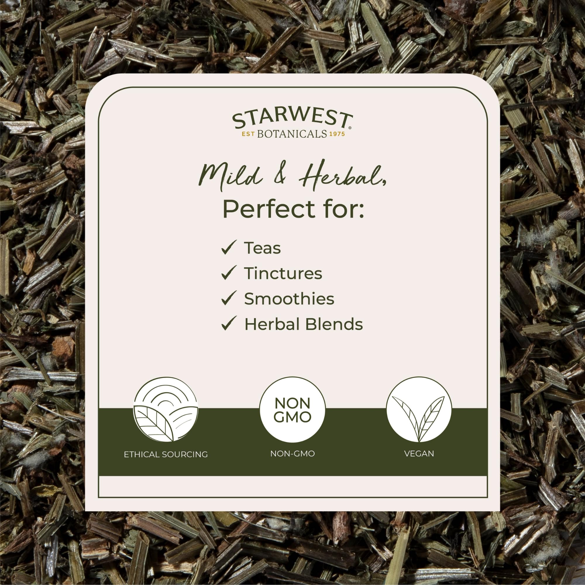 Starwest Botanicals Cleavers herb cut-and-sifted for consistent quality.