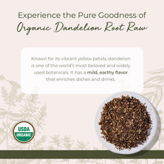 Starwest Botanicals dandelion root tea loose leaves ideal for quick cuppas.